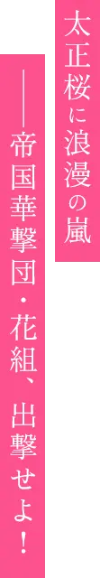 太正桜に浪漫の嵐―帝国華撃団・花組、出撃せよ！
